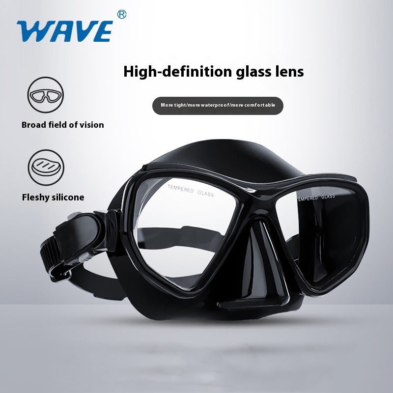 Freediving Mask Set - Gafas de cristal para esnórquel de