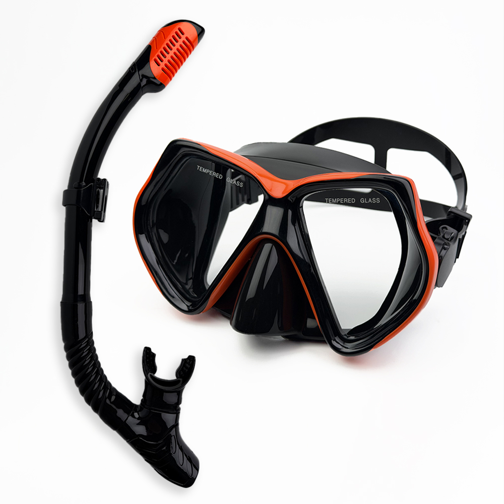 Juego de snorkel seco, máscara - Freediving Mask Set reseña y precio