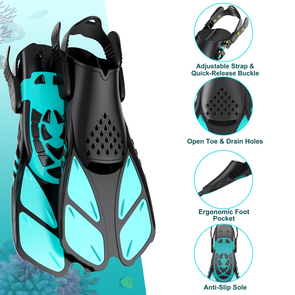 Juego de snorkel con aletas de - Freediving Mask Set reseña y precio