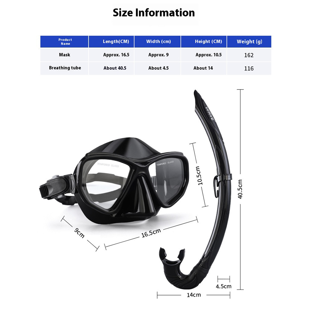 Gafas de cristal para esnórque - Freediving Mask Set reseña y precio